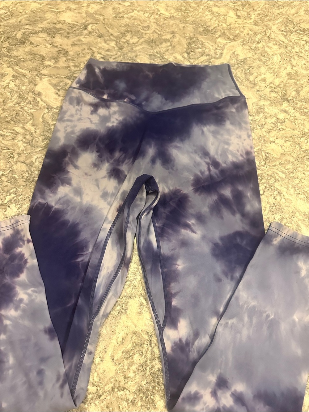 Vitality Tie-Dye Purple High-Waist Leggings